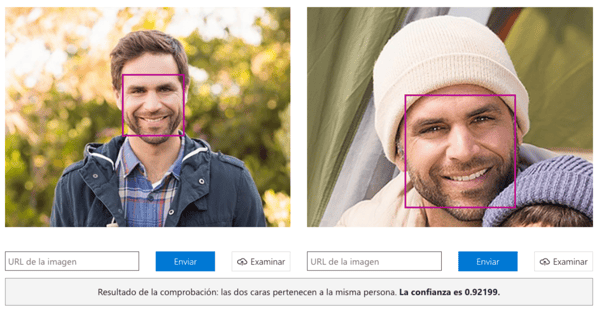 Azure ofrece Face API, una herramienta capaz de realizar detección facial individual
