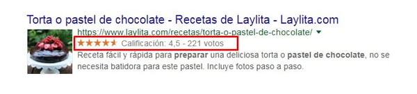 texto enriquesido rich snippets  schema markup